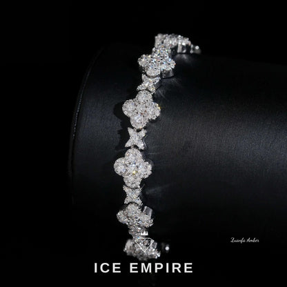 Iced Out Gold Plated Moissanite Cuban Chain