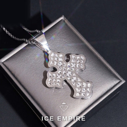 Iced Out Baguette 925 Silver Moissanite Pendant