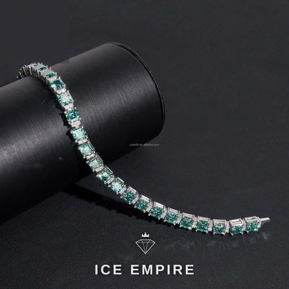 Iced Out 925 Silver Moissanite Tennis Chain