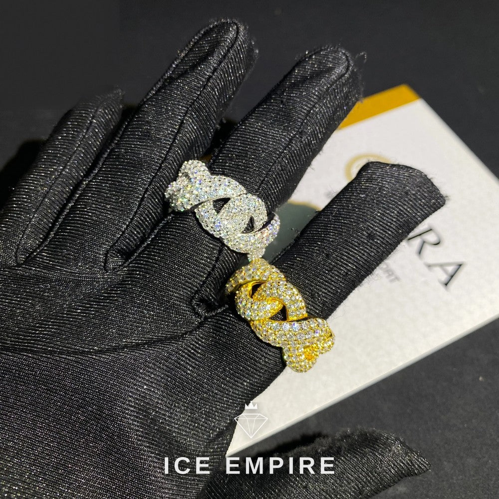 Iced Out 925 Silver Moissanite Cuban Chain