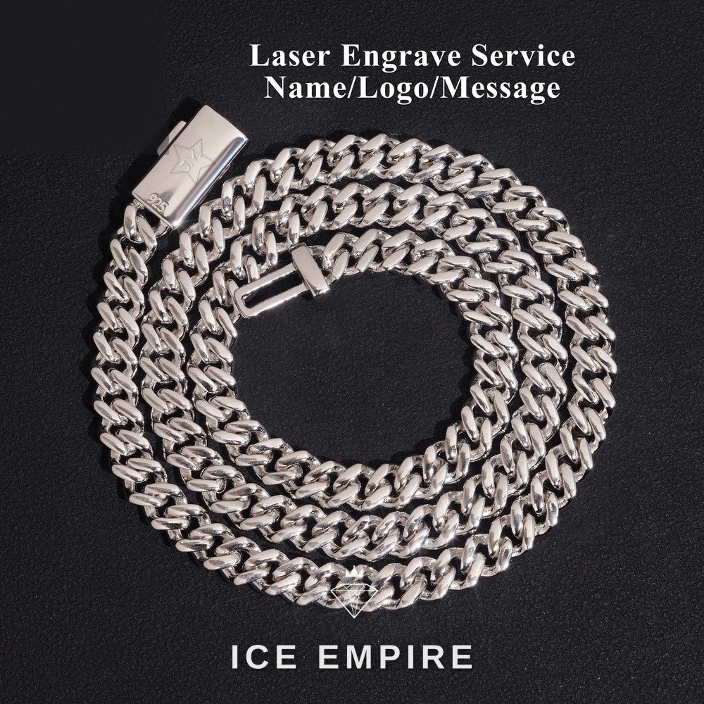 Iced Out Rose Gold Plated Moissanite Cuban Chain