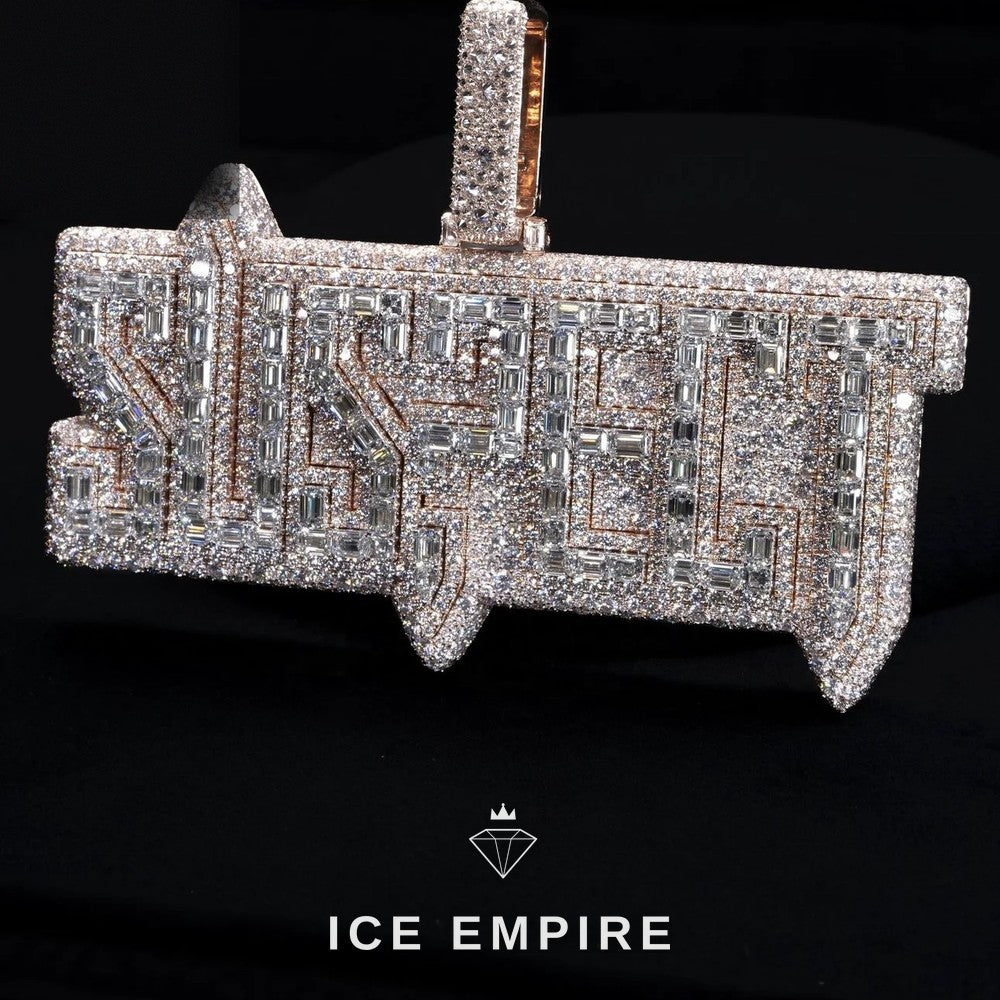 Iced Out 925 Silver Moissanite Pendant