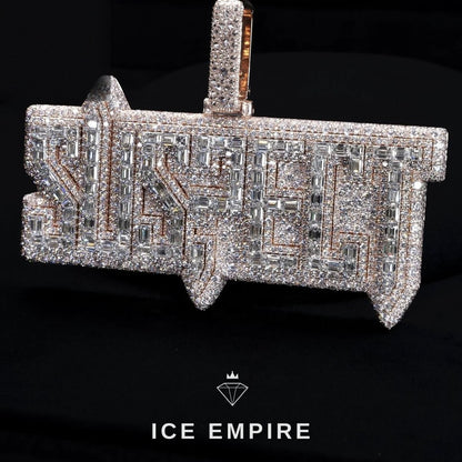 Iced Out 925 Silver Moissanite Pendant