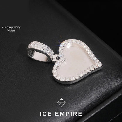 Iced Out Cross 925 Silver Moissanite Pendant