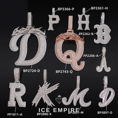 Iced Out 925 Silver Pendant