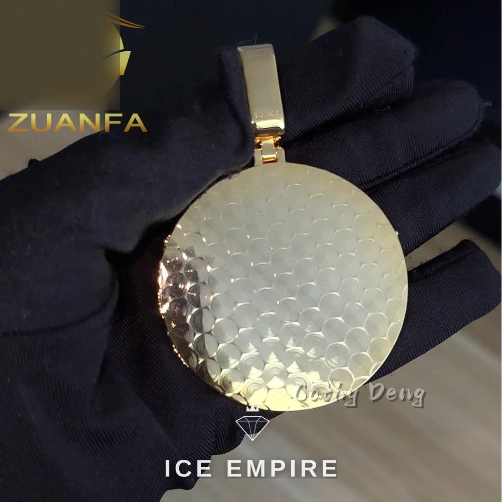 Iced Out Baguette Rose Gold Plated Moissanite Cuban Chain