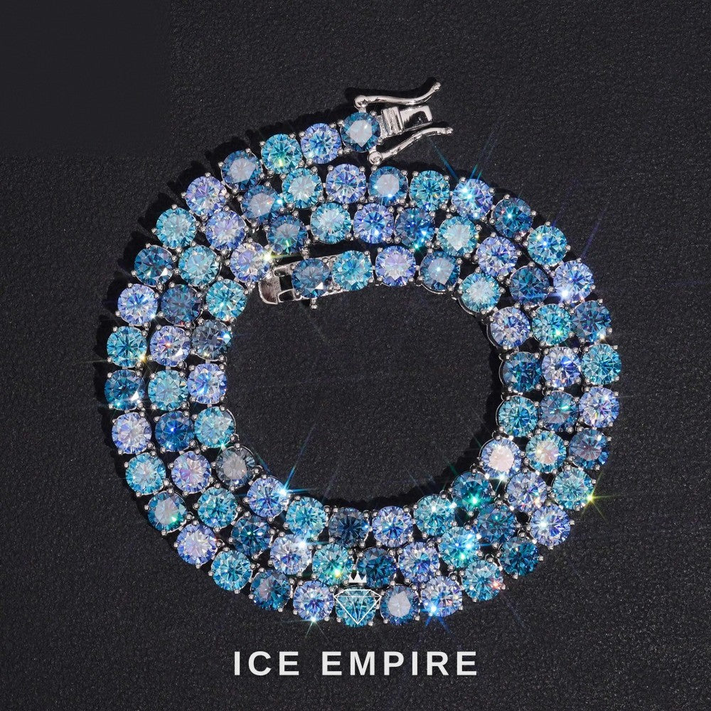 Iced Out Rose Gold Plated Moissanite Cuban Chain