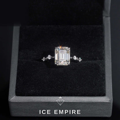 Iced Out Gold Plated Moissanite Wedding Band