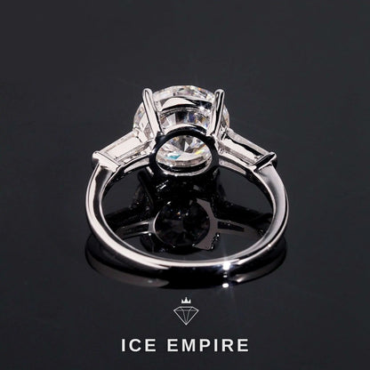 Iced Out Rose Gold Plated Moissanite Wedding Band