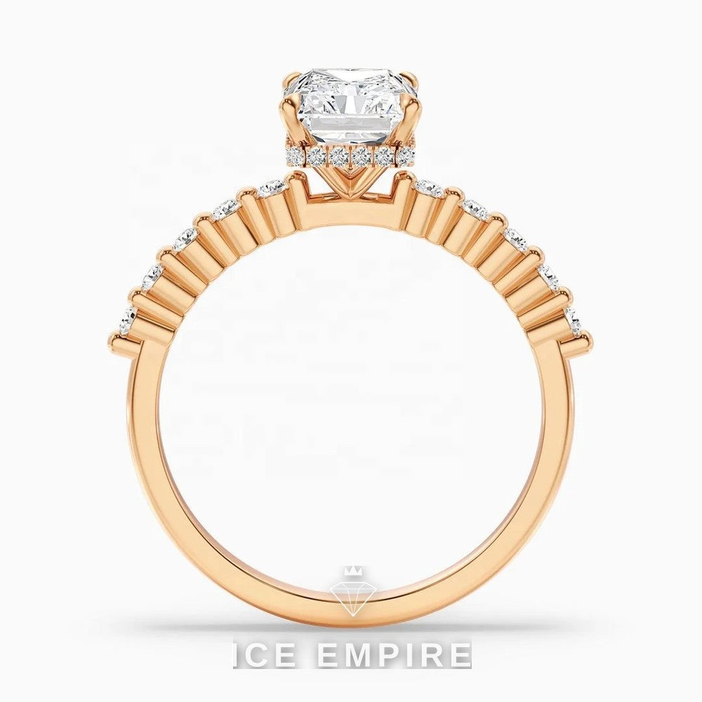 Iced Out Gold Plated Lab Grown Diamond Ring