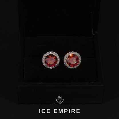 Iced Out 925 Silver Moissanite Earrings