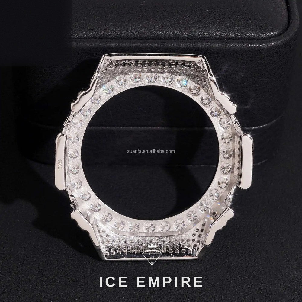 Iced Out 925 Silver Moissanite Watch