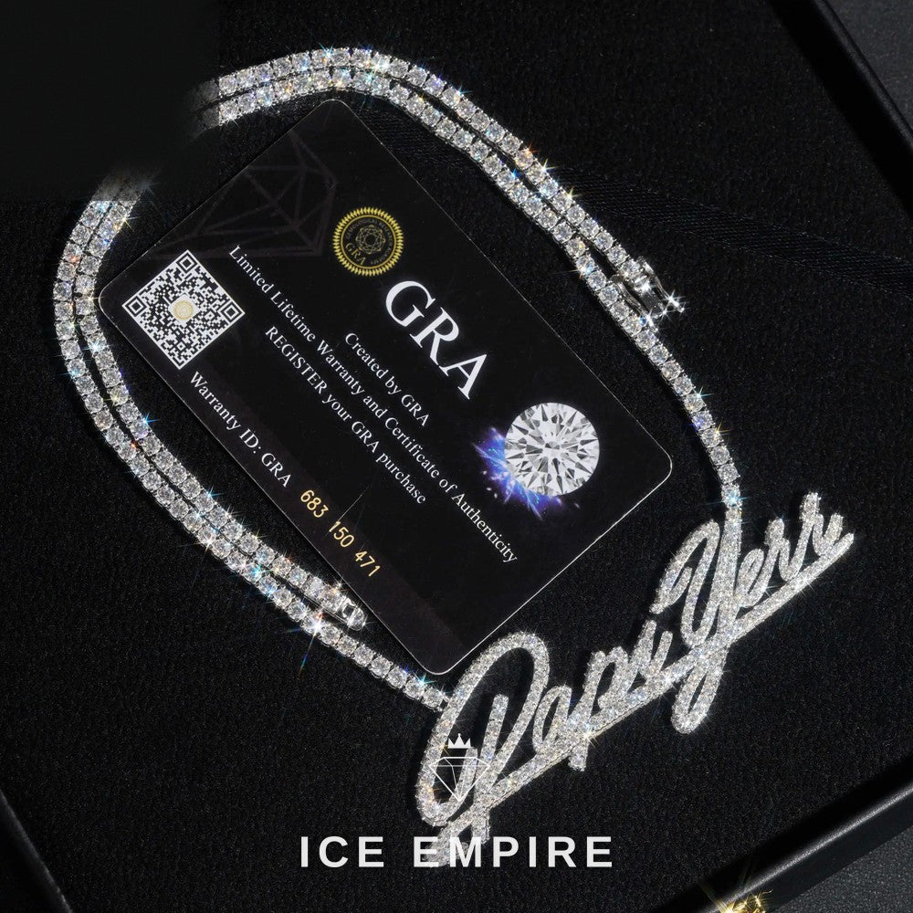 Iced Out Gold Plated Moissanite Tennis Bracelet