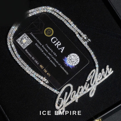 Iced Out Gold Plated Moissanite Tennis Bracelet