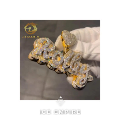 Iced Out Rose Gold Plated Cuban Chain