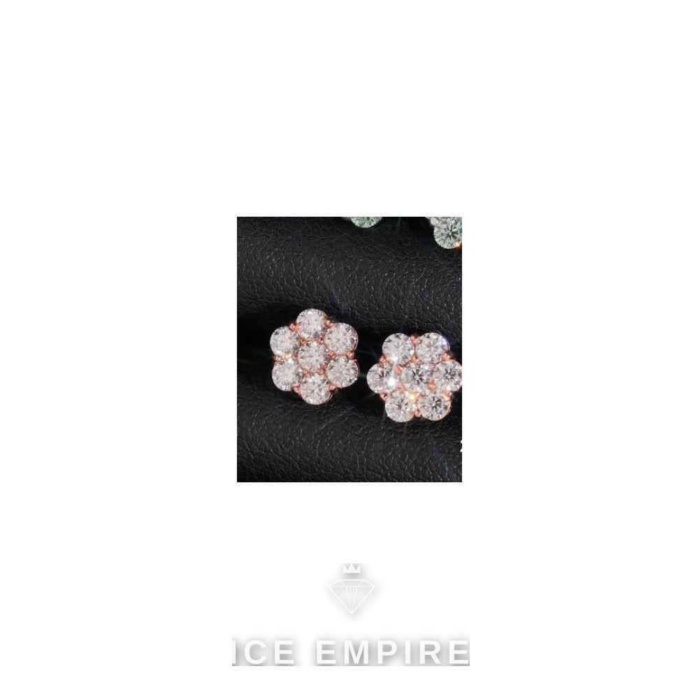 Iced Out 925 Silver Moissanite Earrings