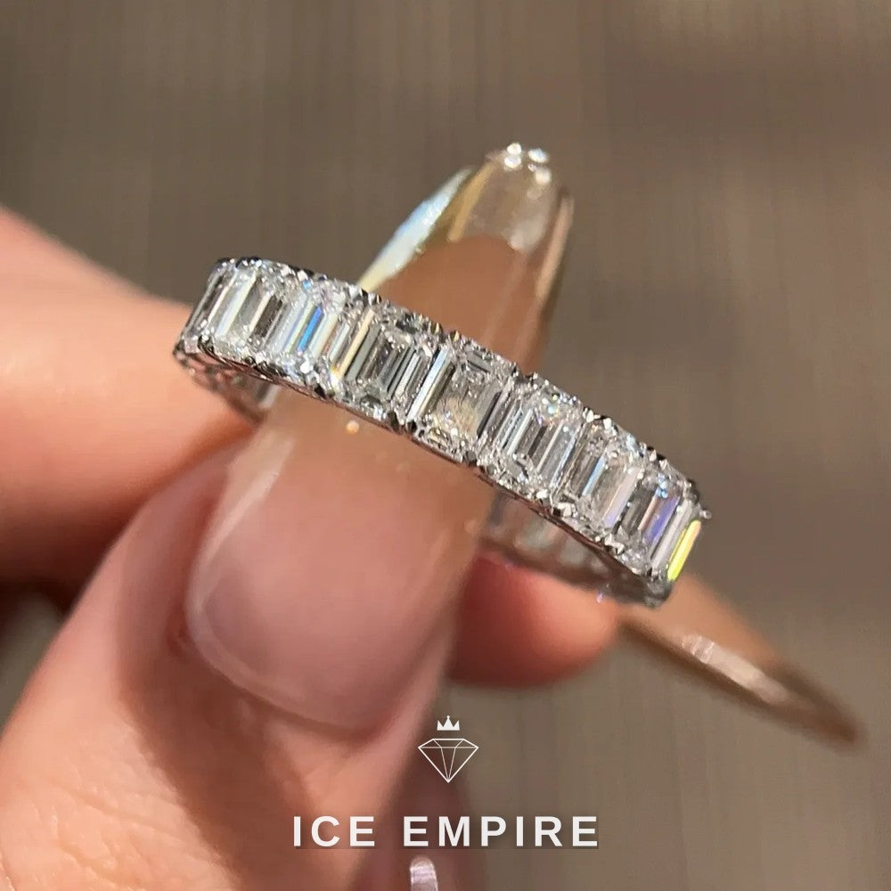 Iced Out 18K Gold Lab Grown Diamond Ring