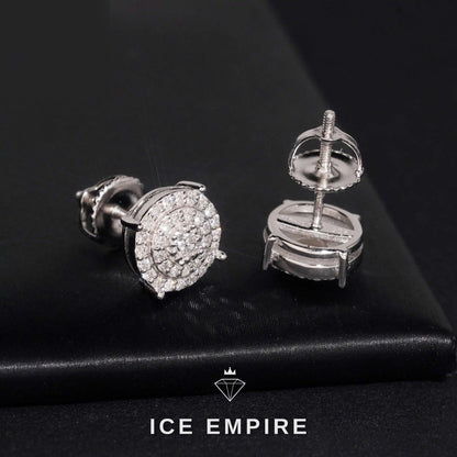 Iced Out Rose Gold Plated Lab Grown Diamond Earrings