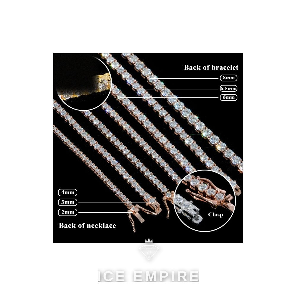 Iced Out Gold Plated Moissanite Cuban Chain