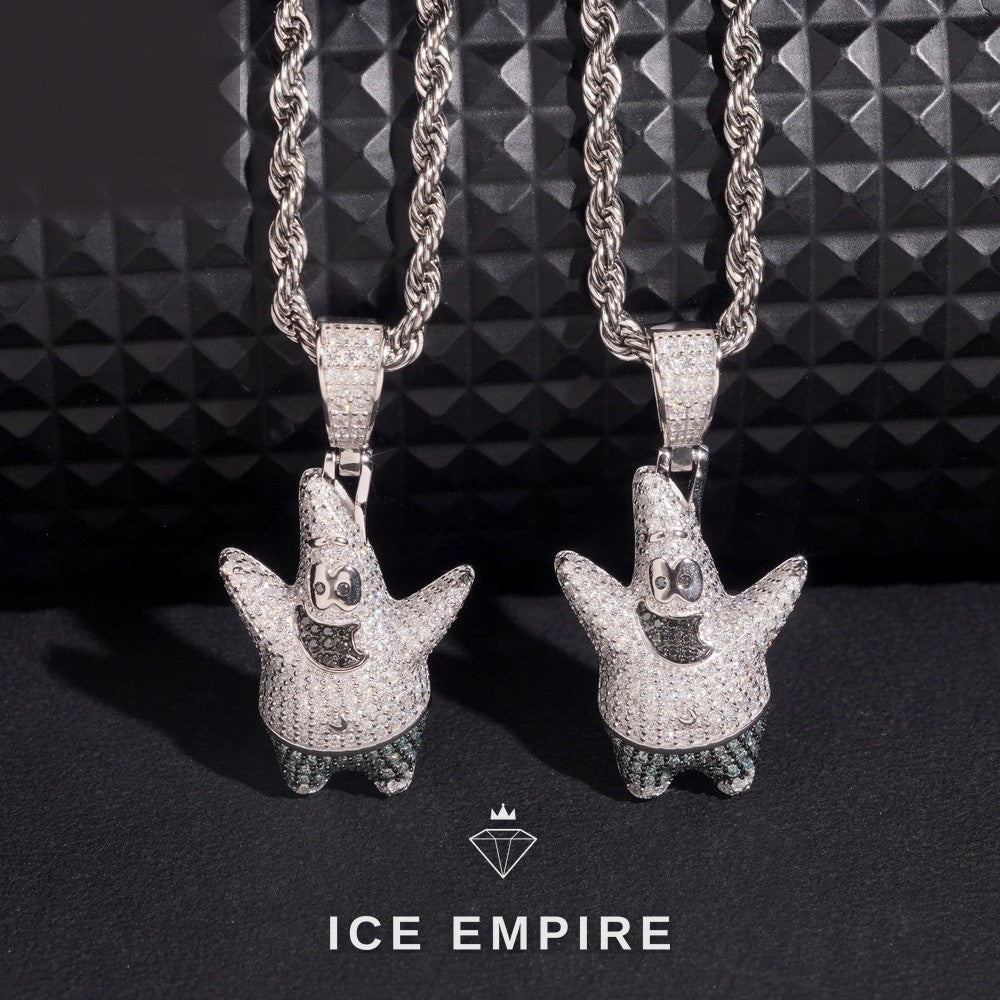 Iced Out 925 Silver Moissanite Pendant