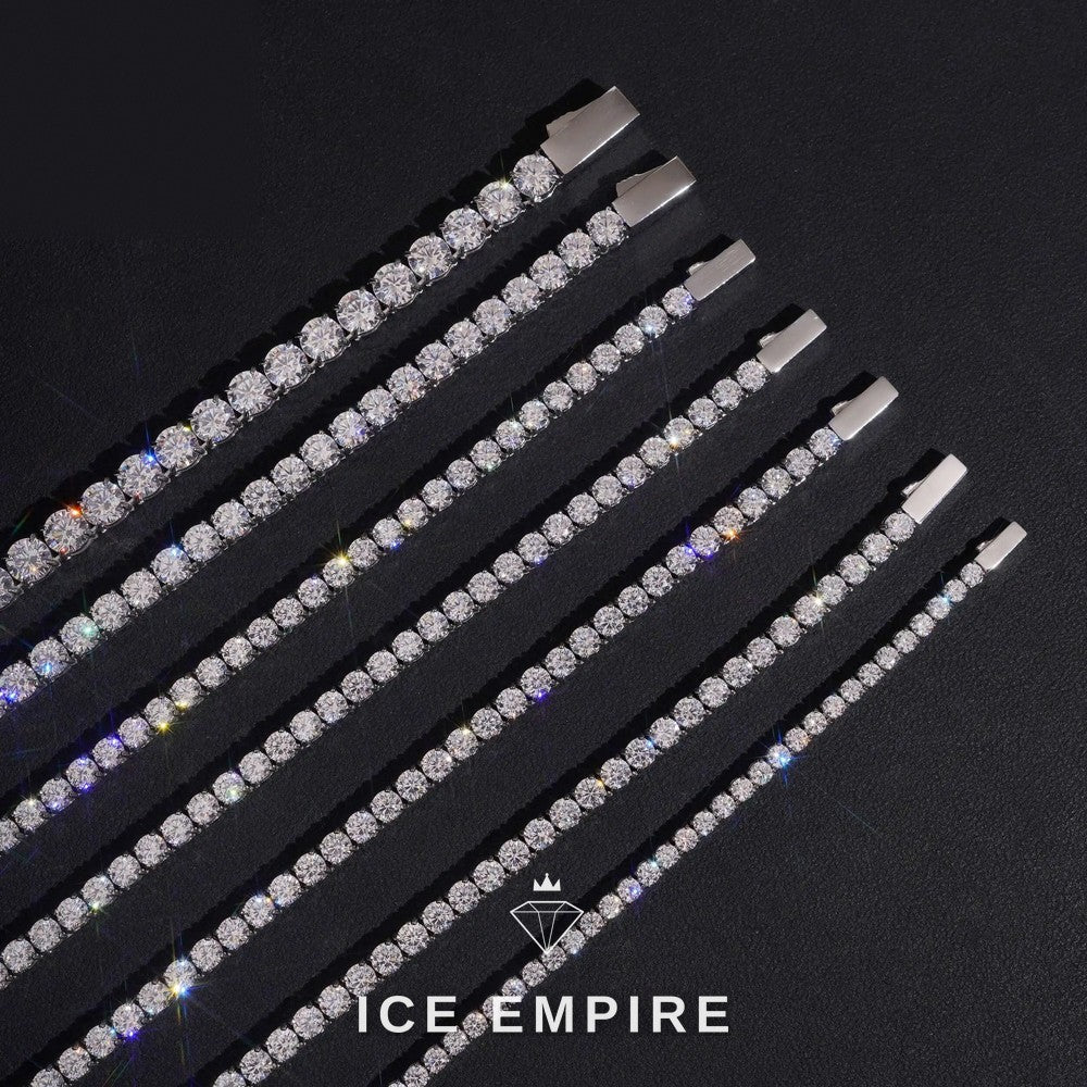 Iced Out Rose Gold Plated Tennis Chain