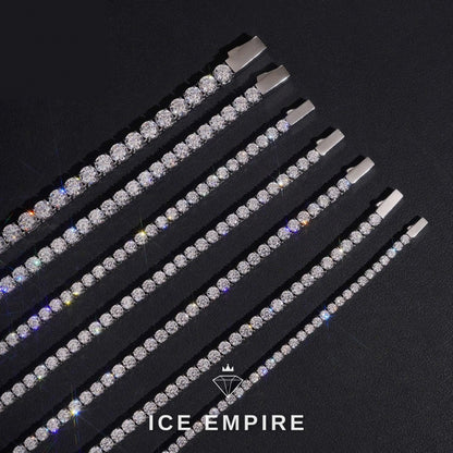 Iced Out Rose Gold Plated Tennis Chain