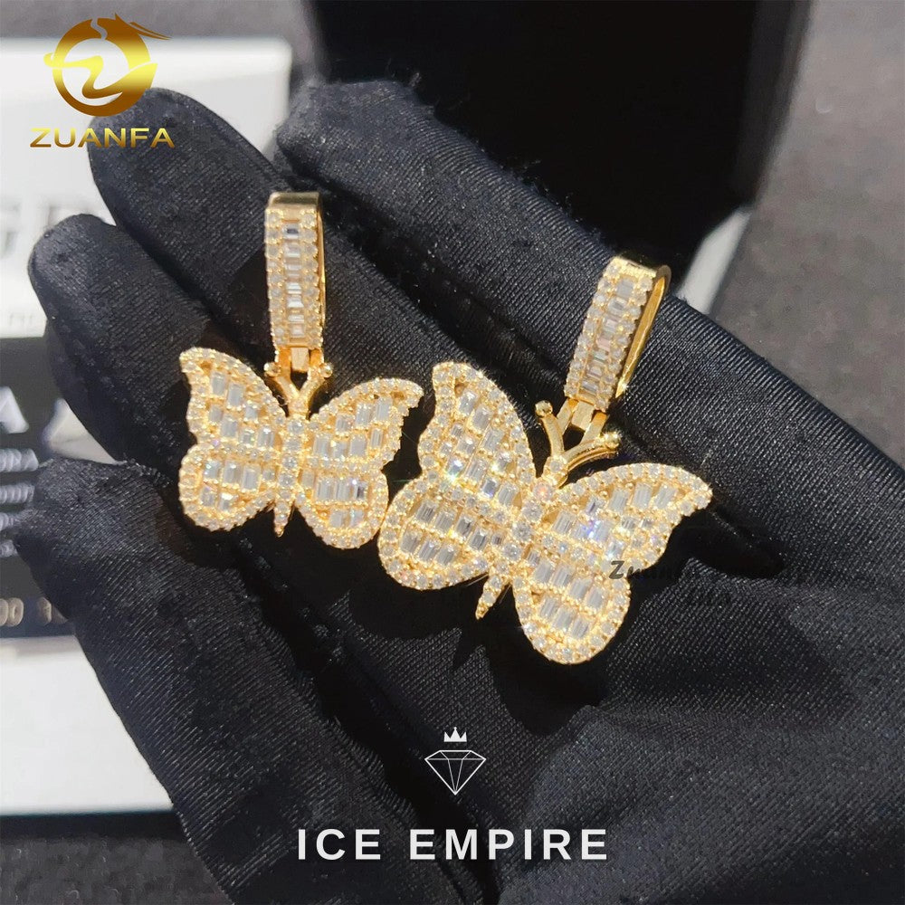 Iced Out 925 Silver Moissanite Pendant