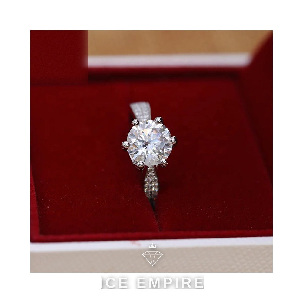 Iced Out 14K Gold Lab Grown Diamond Ring
