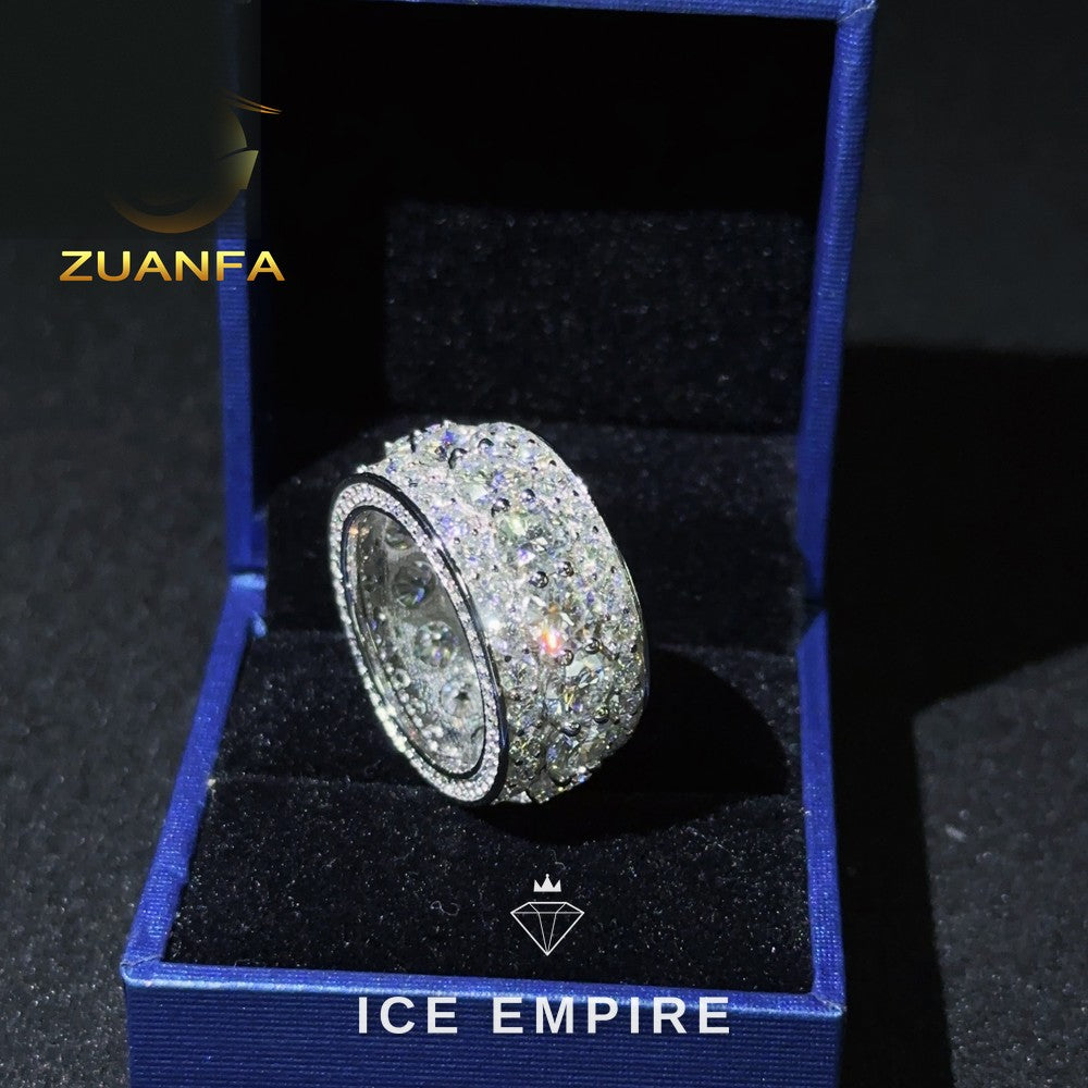 Iced Out Gold Plated Moissanite Cuban Chain