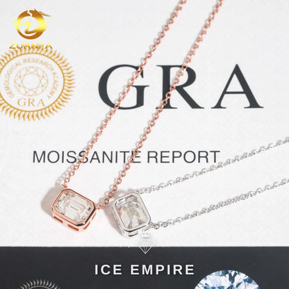 Iced Out Rose Gold Plated Moissanite Cuban Chain