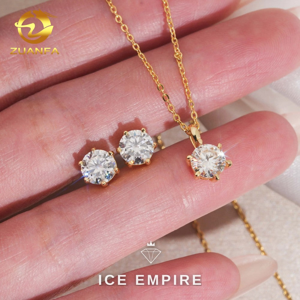 Iced Out 925 Silver Moissanite Cuban Chain