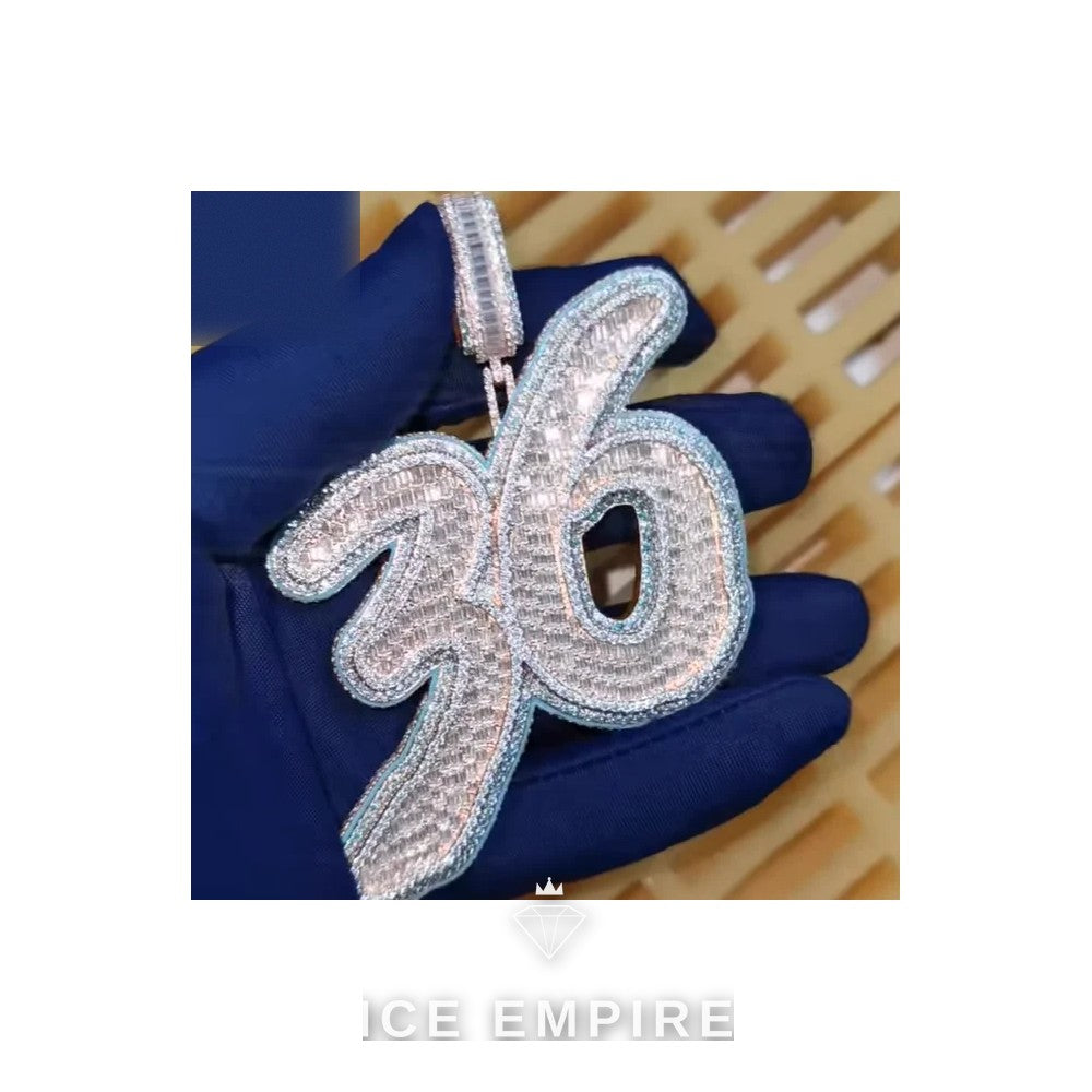 Iced Out Baguette Rose Gold Plated Cuban Chain