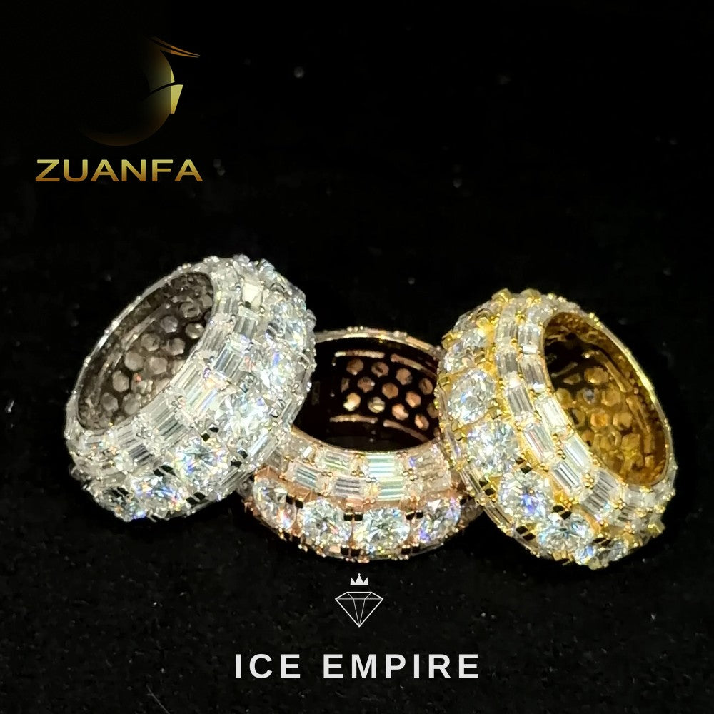 Iced Out 925 Silver Moissanite Cuban Chain
