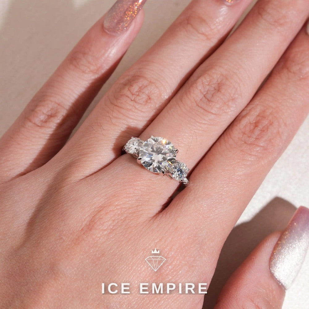 Iced Out Gold Plated Moissanite Wedding Band