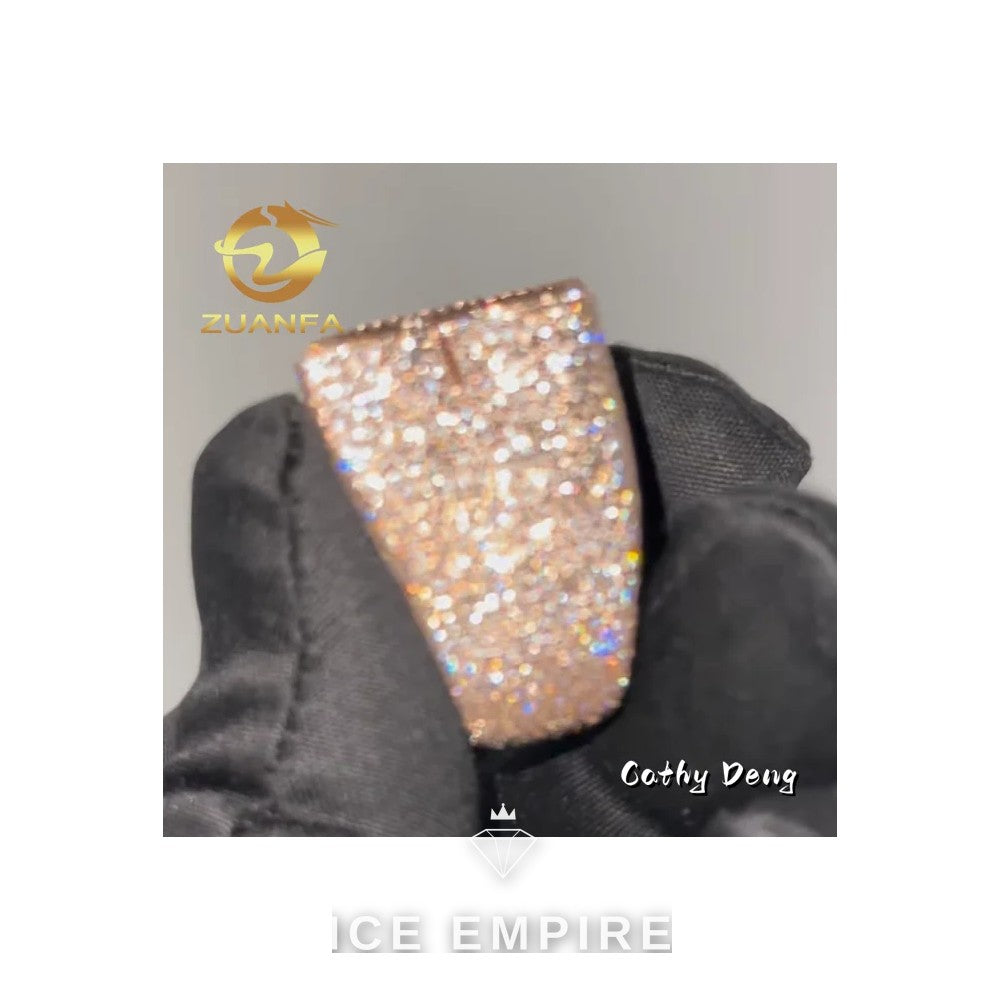 Iced Out Baguette 925 Silver Moissanite Ring