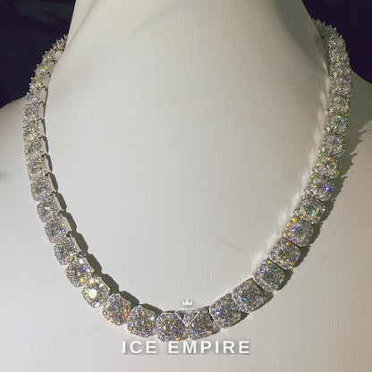 Iced Out Rose Gold Plated Moissanite Cuban Chain