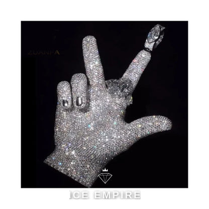 Iced Out 925 Silver Moissanite Pendant