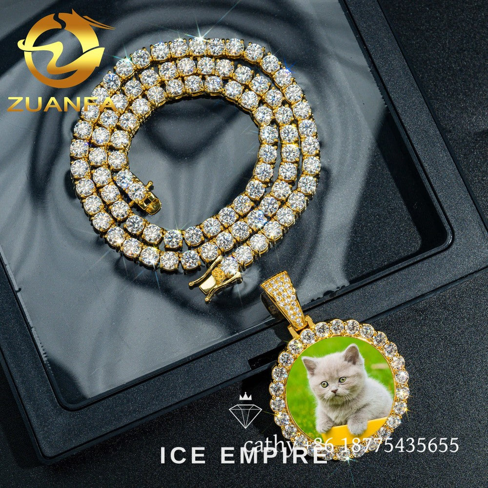 Iced Out Rose Gold Plated Pendant