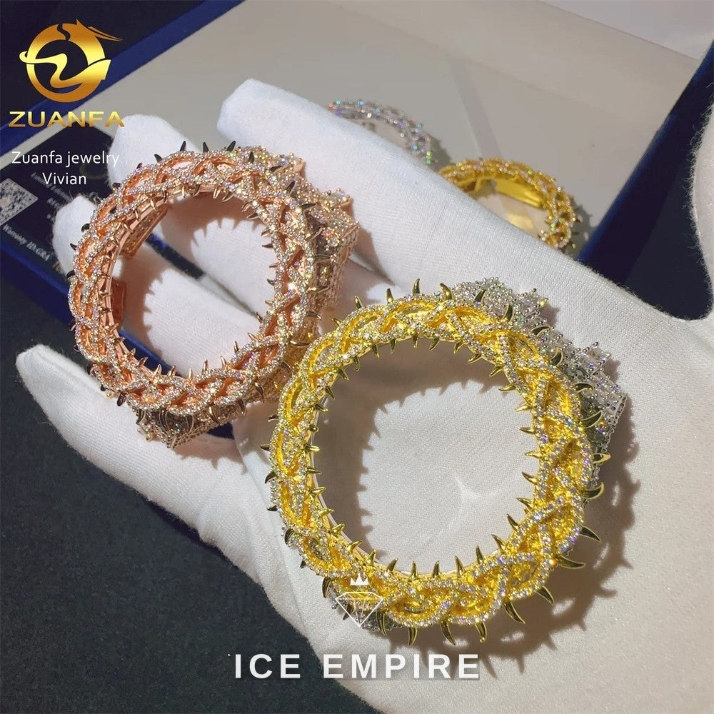 Iced Out 925 Silver Moissanite Watch