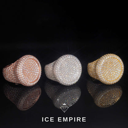 Iced Out 925 Silver Moissanite Ring