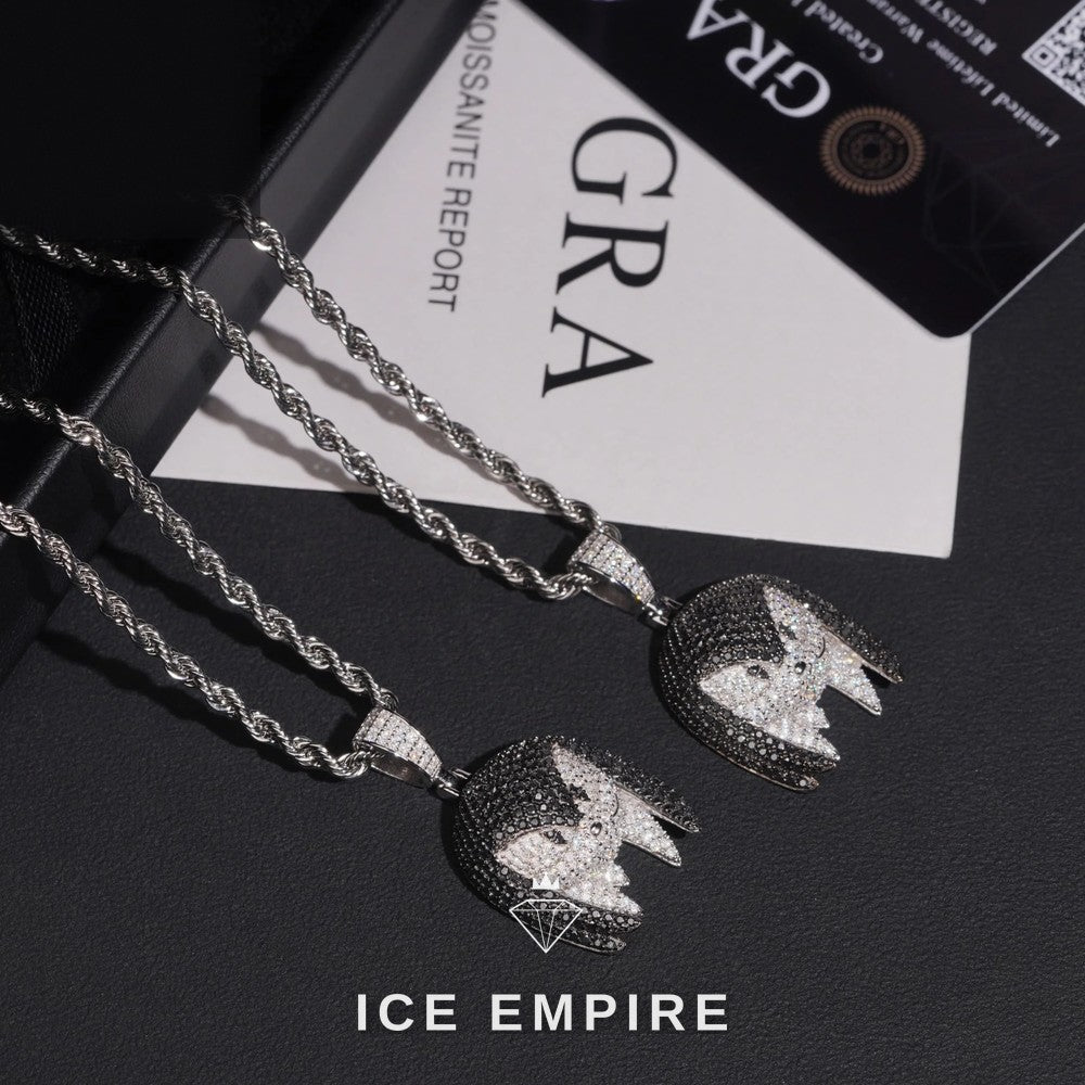 Iced Out 925 Silver Moissanite Pendant
