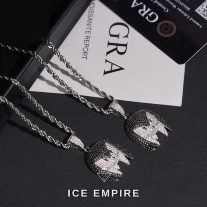 Iced Out 925 Silver Moissanite Pendant
