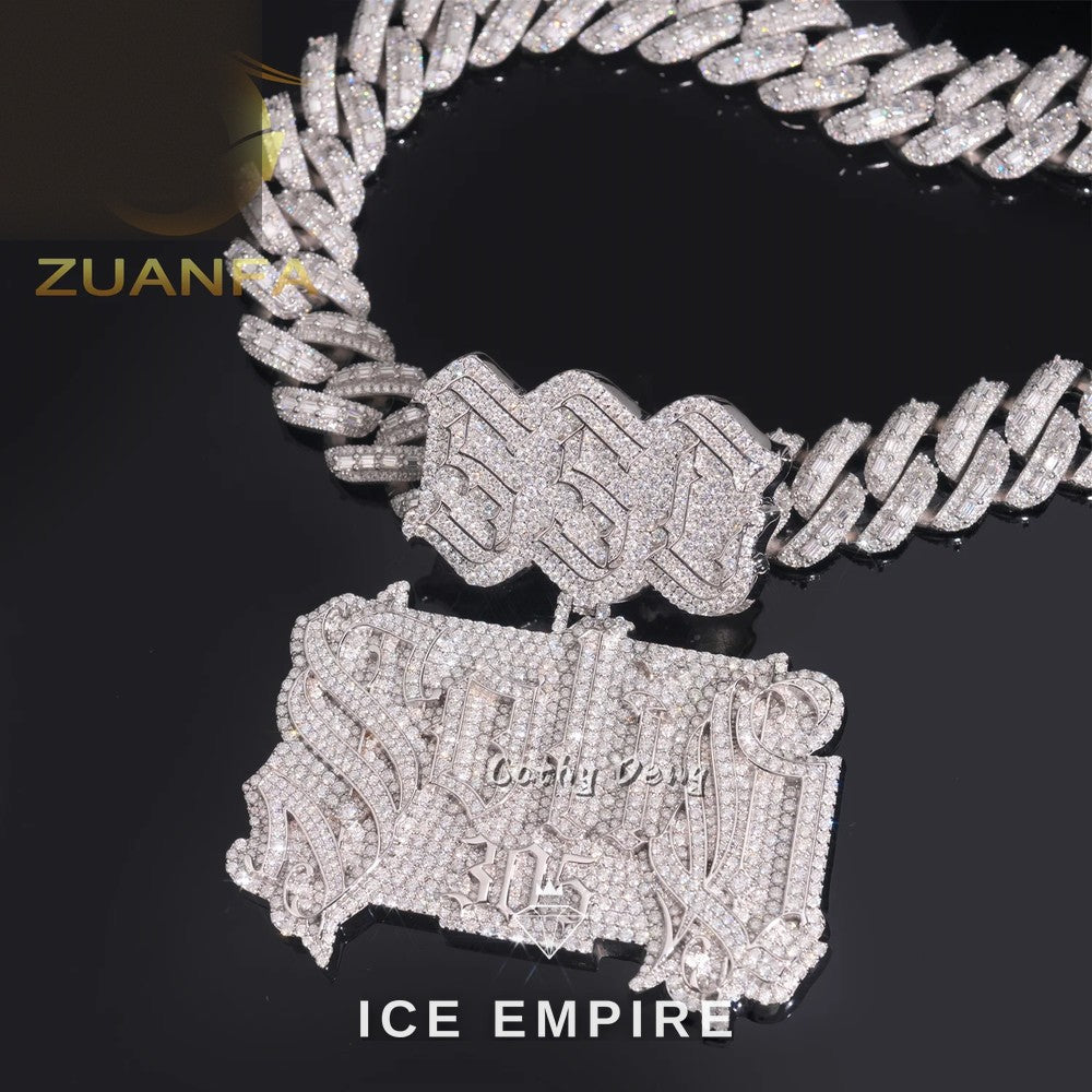 Iced Out Rose Gold Plated Pendant