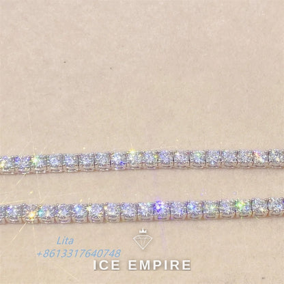 Iced Out Rose Gold Plated Moissanite Cuban Chain