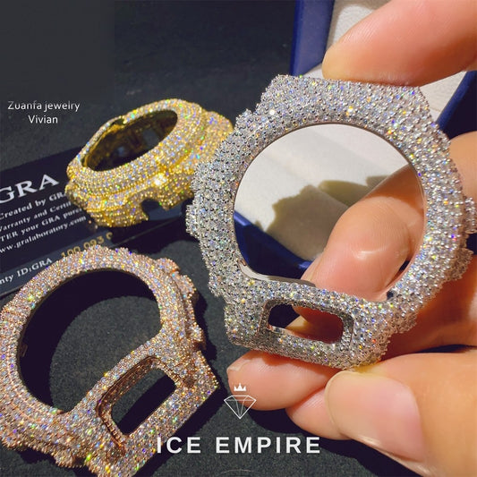 Iced Out 925 Silver Moissanite Watch