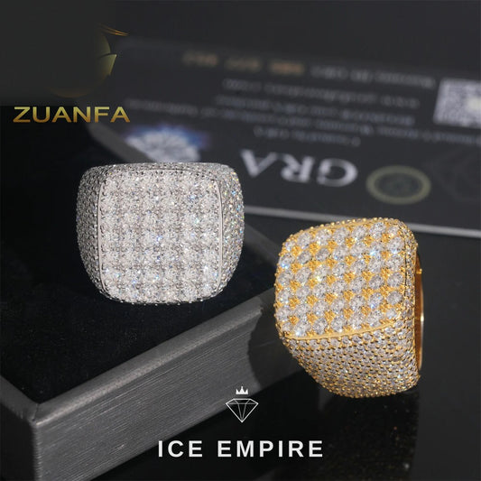 Iced Out 925 Silver Moissanite Cuban Chain