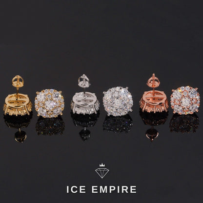 Iced Out 925 Silver Moissanite Earrings