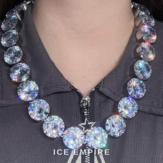 Iced Out 925 Silver Cuban Chain