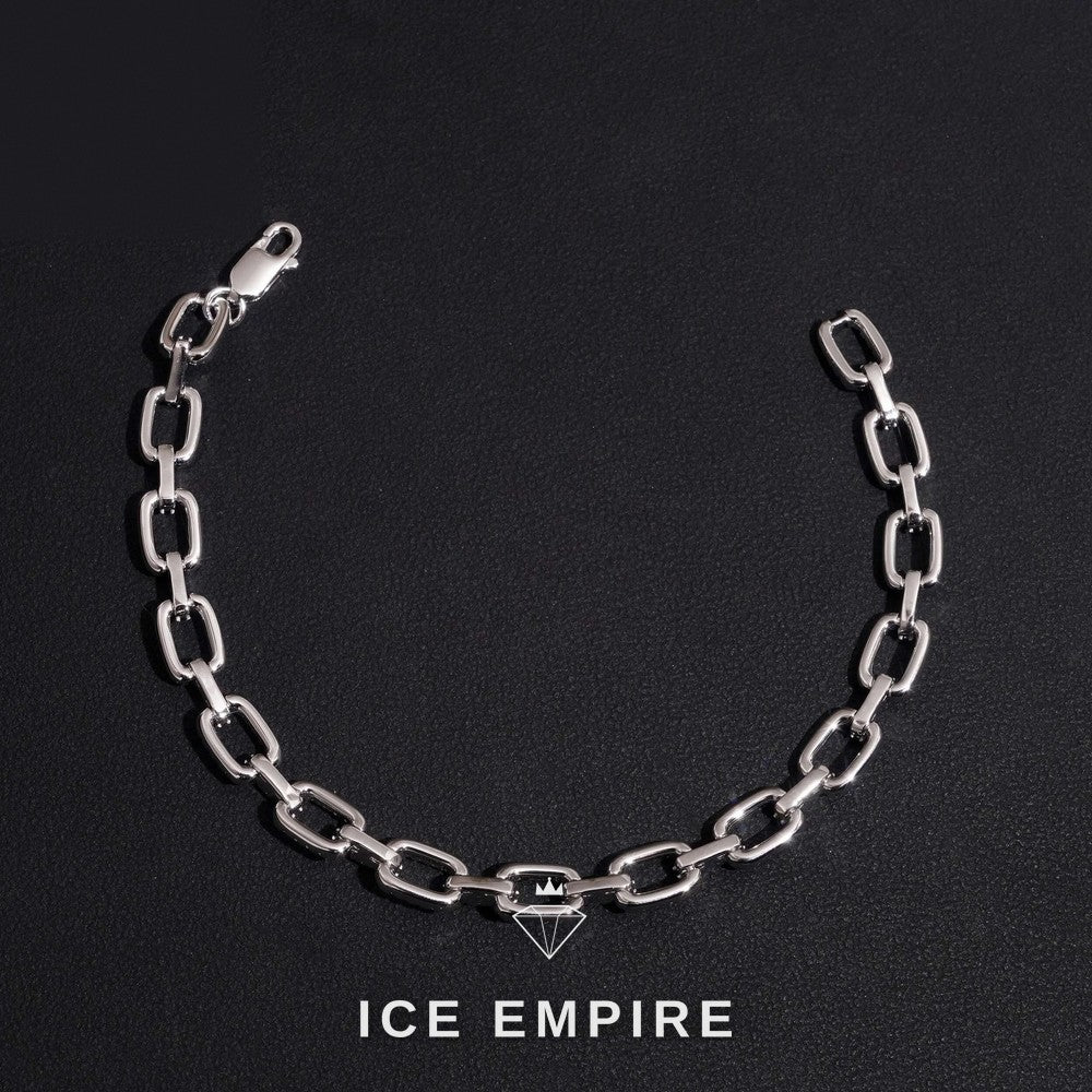 Iced Out Rose Gold Plated Moissanite Bracelet