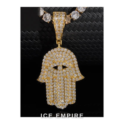 Iced Out 925 Silver Moissanite Pendant